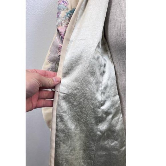 ANTIQUE JAPANESE WEDDING CEREMONIAL KIMONO DRESS COAT - Picture 5 of 15